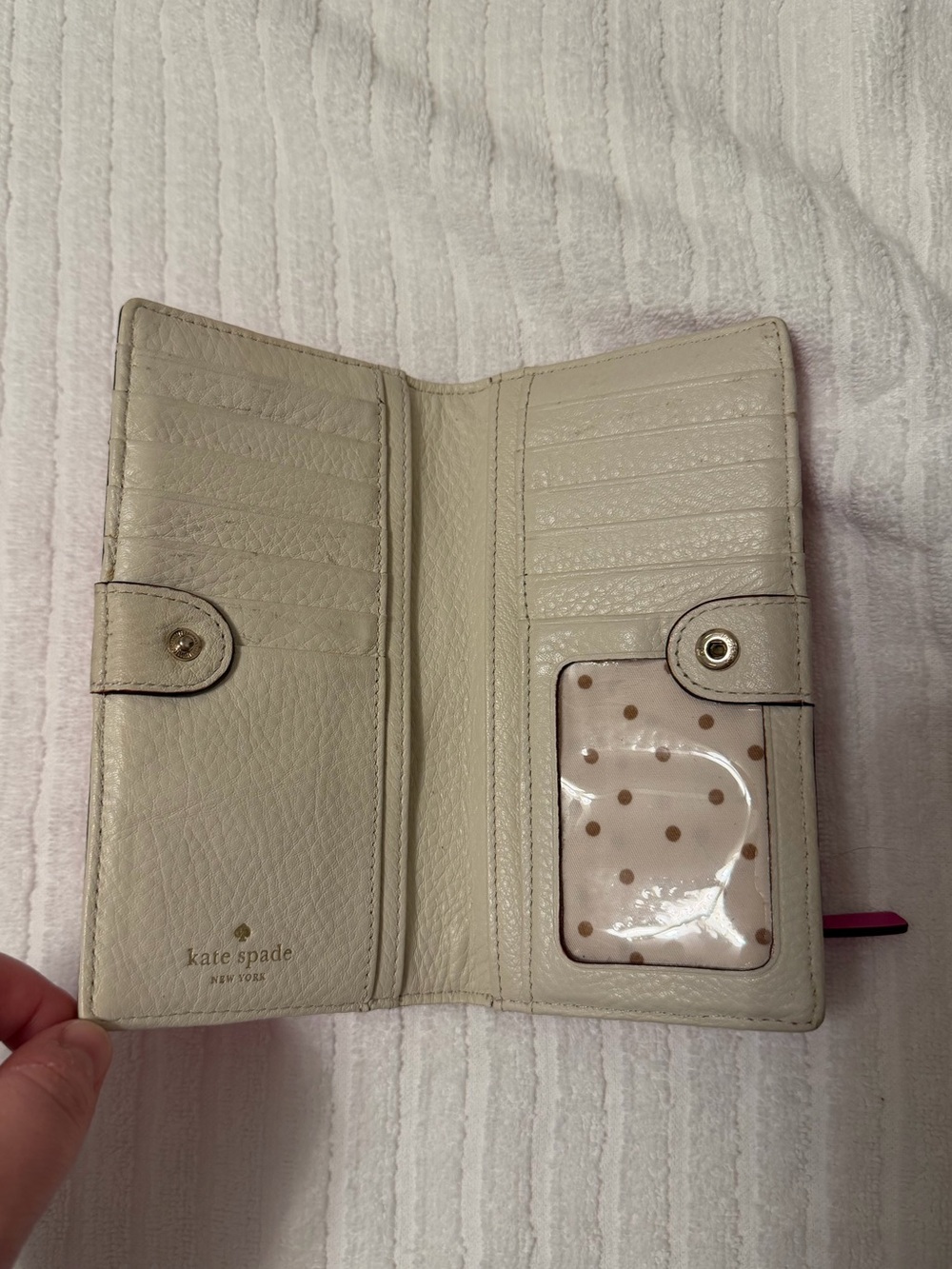 kate spade Hot Pink Saffiano Zip Wallet - Picture 2 of 5